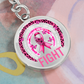 Fight Breast Cancer Warrior Keychain