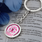 Fight Breast Cancer Warrior Keychain