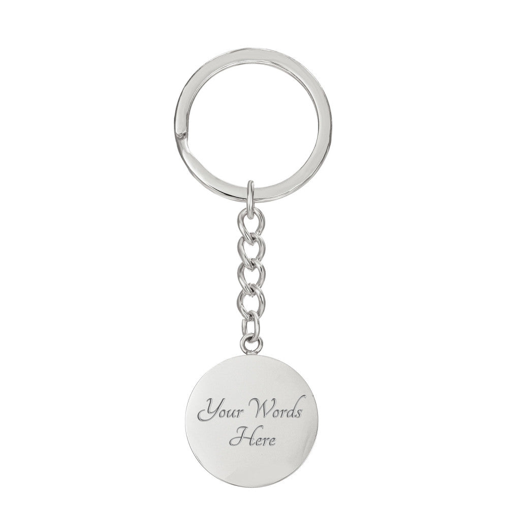 Fight Breast Cancer Warrior Keychain