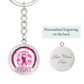 Fight Breast Cancer Warrior Keychain