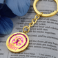 Fight Breast Cancer Warrior Keychain