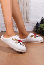 Load image into Gallery viewer, White Christmas Cartoon Pattern Plush Slippers
