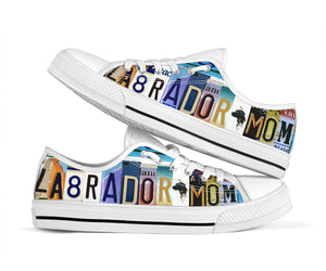 Labrador Mom - Women’s Low Top Shoes White