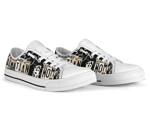 Dalmatian Mom - Women’s Low Top Shoes White