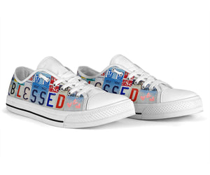 Blessed Low-Top Shoes: Show Your Faith Christian Moms