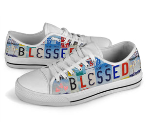 Blessed Low-Top Shoes: Show Your Faith Christian Moms