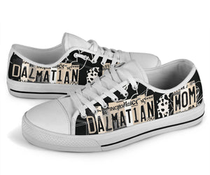 Dalmatian Mom - Women’s Low Top Shoes White