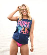 Load image into Gallery viewer, Float Drink Tan &amp; Repeat Tank/Tee
