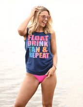 Load image into Gallery viewer, Float Drink Tan &amp; Repeat Tank/Tee
