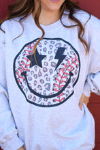 Load image into Gallery viewer, Leopard Baseball Smiley Sweatshirts/Tees
