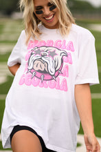 Load image into Gallery viewer, Georgia Pink Bulldog Tee
