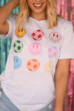 Load image into Gallery viewer, Soccer Balls &amp; Smileys Tee
