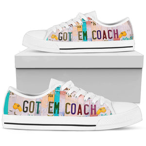 Got em Coach - Unisex Low Top Shoes White