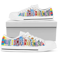 Load image into Gallery viewer, Autism Awareness - Unisex Low Top Shoes White
