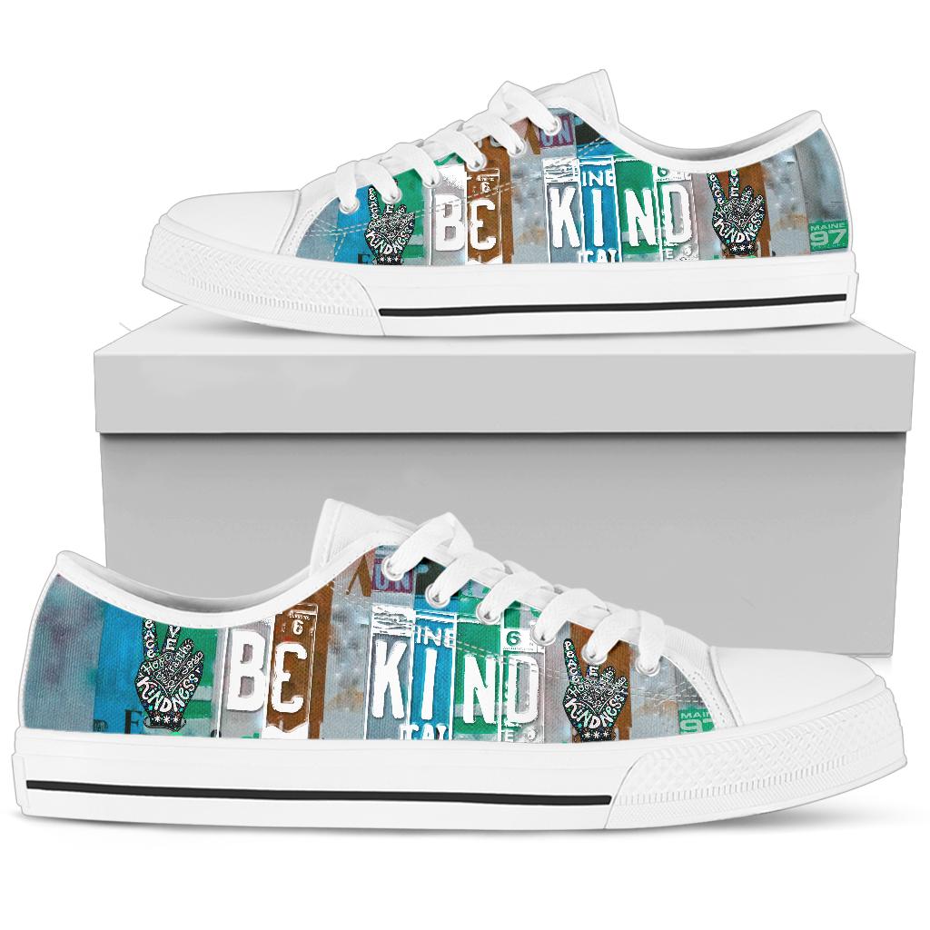 Be Kind - Unisex Low Top Shoes White