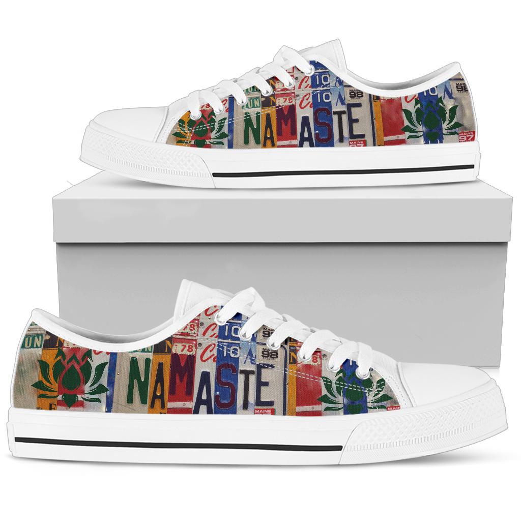 Namaste - Unisex Low Top Shoes White