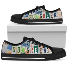 Load image into Gallery viewer, Go Green - Unisex Low Top Shoes Black
