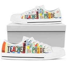 Load image into Gallery viewer, Teacher Pride - Unisex Low Top Shoes White
