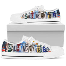 Load image into Gallery viewer, Teaching my Tribe - Unisex Low Top Shoes White
