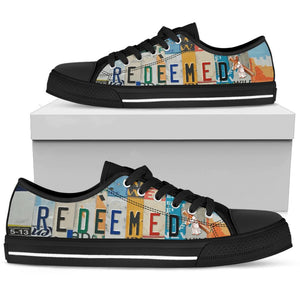 Redeemed - Unisex Low Top Shoes Black