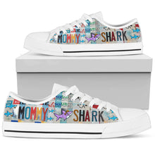 Load image into Gallery viewer, Mommy Shark - Women’s Low Top Shoes White
