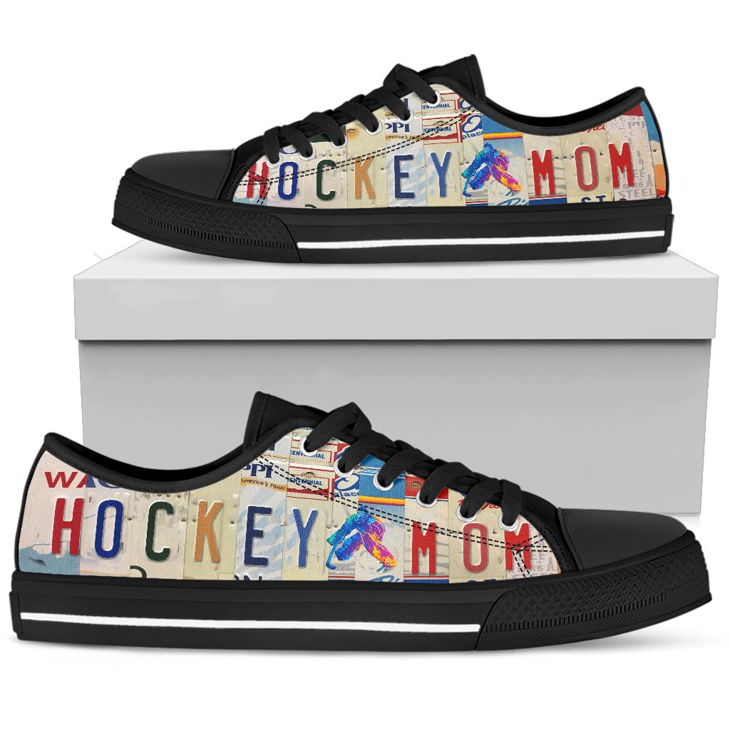 Hockey Mom - Women’s Low Top Shoes Black