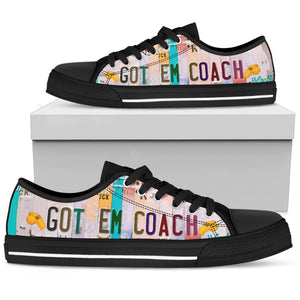 Got em Coach - Unisex Low Top Shoes Black