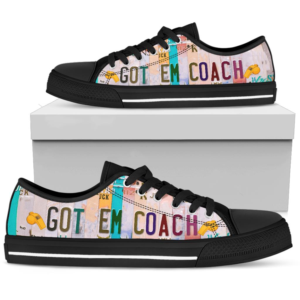 Got em Coach - Unisex Low Top Shoes Black