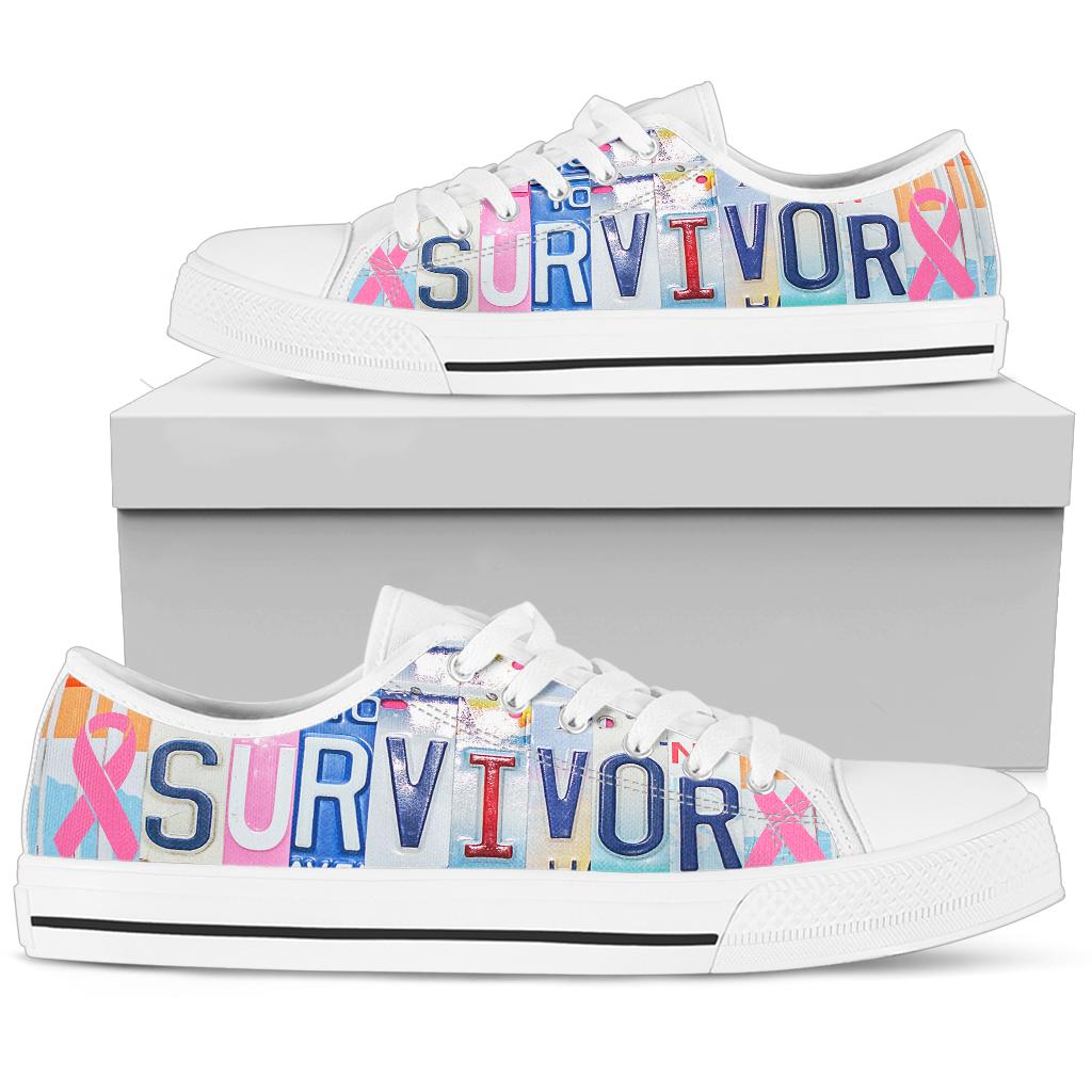 Survivor - Unisex Low Top Shoes White