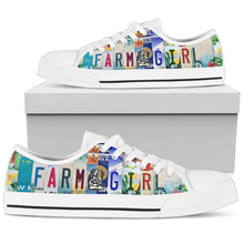 Load image into Gallery viewer, Farm Girl - Women’s Low Top Shoes White
