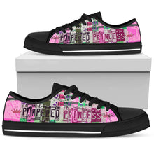 Load image into Gallery viewer, Pampered Princess - Women’s Low Top Shoes Black
