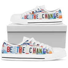 Load image into Gallery viewer, Be The Change - Unisex Low Top Shoes White
