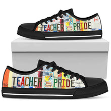 Load image into Gallery viewer, Teacher Pride - Unisex Low Top Shoes Black
