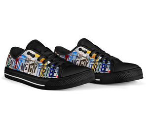 Teaching my Tribe - Unisex Low Top Shoes Black