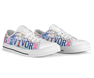 Survivor - Unisex Low Top Shoes White