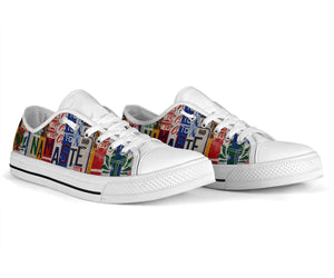 Namaste - Unisex Low Top Shoes White