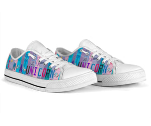 I'm a Unicorn - Women’s Low Top Shoes White