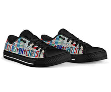 Load image into Gallery viewer, Sisters In Christ - Women’s Low Top Shoes Black
