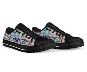 Sisters In Christ - Women’s Low Top Shoes Black