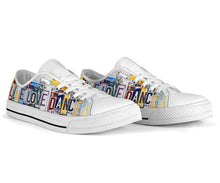 Load image into Gallery viewer, Live Love Dance - Unisex Low Top Shoes White
