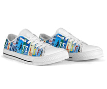 Load image into Gallery viewer, Skiing is Life - Unisex Low Top Shoes White
