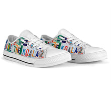 Load image into Gallery viewer, Save The Koala - Unisex Low Top Shoes White
