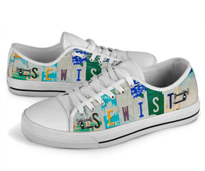 Sewist - Unisex Low Top Shoes White