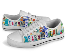 Load image into Gallery viewer, Farm Girl - Women’s Low Top Shoes White
