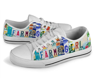 Farm Girl - Women’s Low Top Shoes White