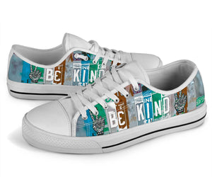 Be Kind - Unisex Low Top Shoes White