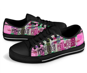 Pampered Princess - Women’s Low Top Shoes Black