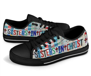 Sisters In Christ - Women’s Low Top Shoes Black