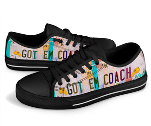 Got em Coach - Unisex Low Top Shoes Black