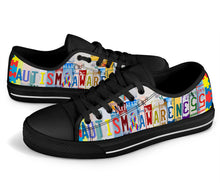 Load image into Gallery viewer, Autism Awareness - Unisex Low Top Shoes Black
